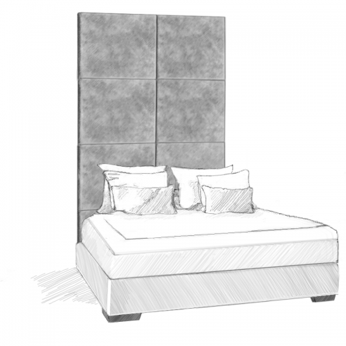 Grassetto Headboard and bed