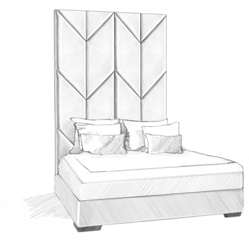 Vesta Headboard and Bed