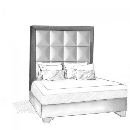 Polaris Headboard and Storage Bed