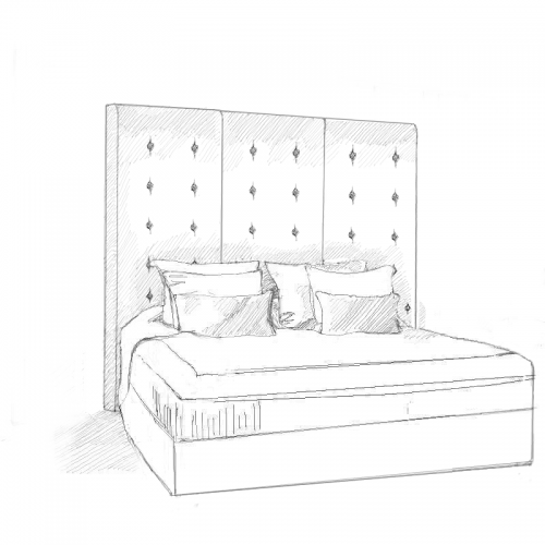 Cassiopeia Headboard and Storage Bed