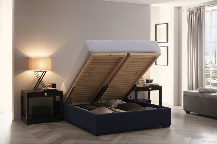 Juno headboard and storage bed base