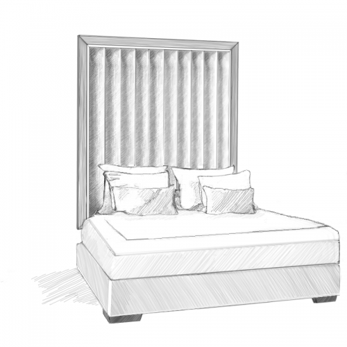 Juno headboard and storage bed base