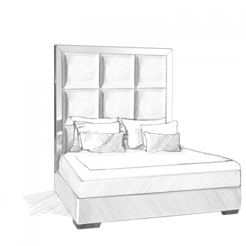 Luchiana Headboard and bed