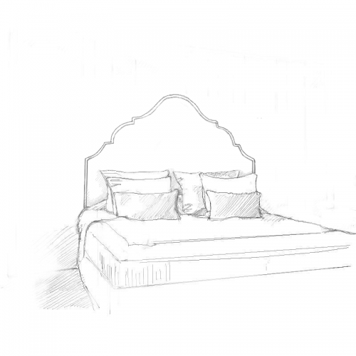Estella Headboard and Bed