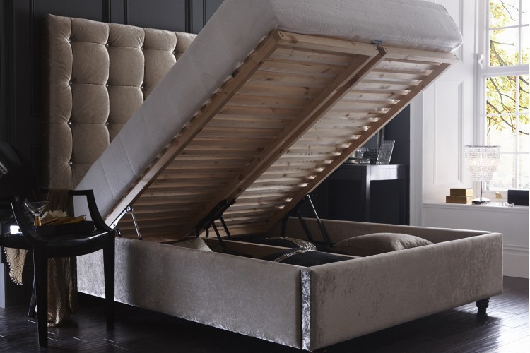 Aurora Headboard and Storage Bed